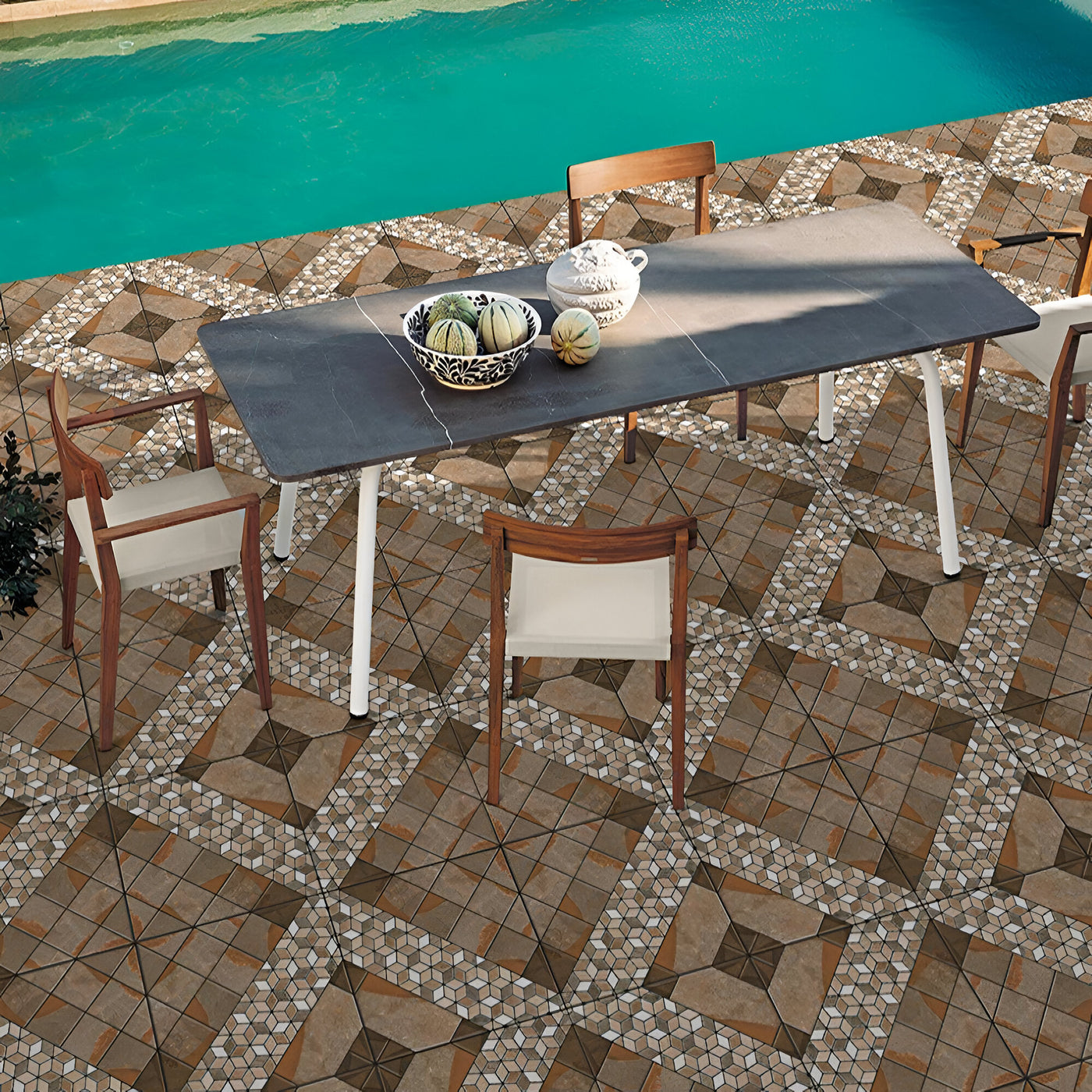Artistic Terracotta Geometric Moroccan Design Inspiration
