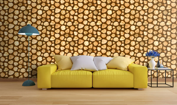 Artisanal Log Slice Stone Living Design Inspiration