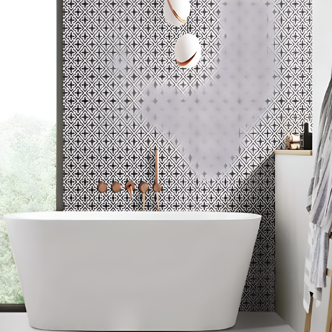 Creative Cube Matt Ceramic Bathroom Wall