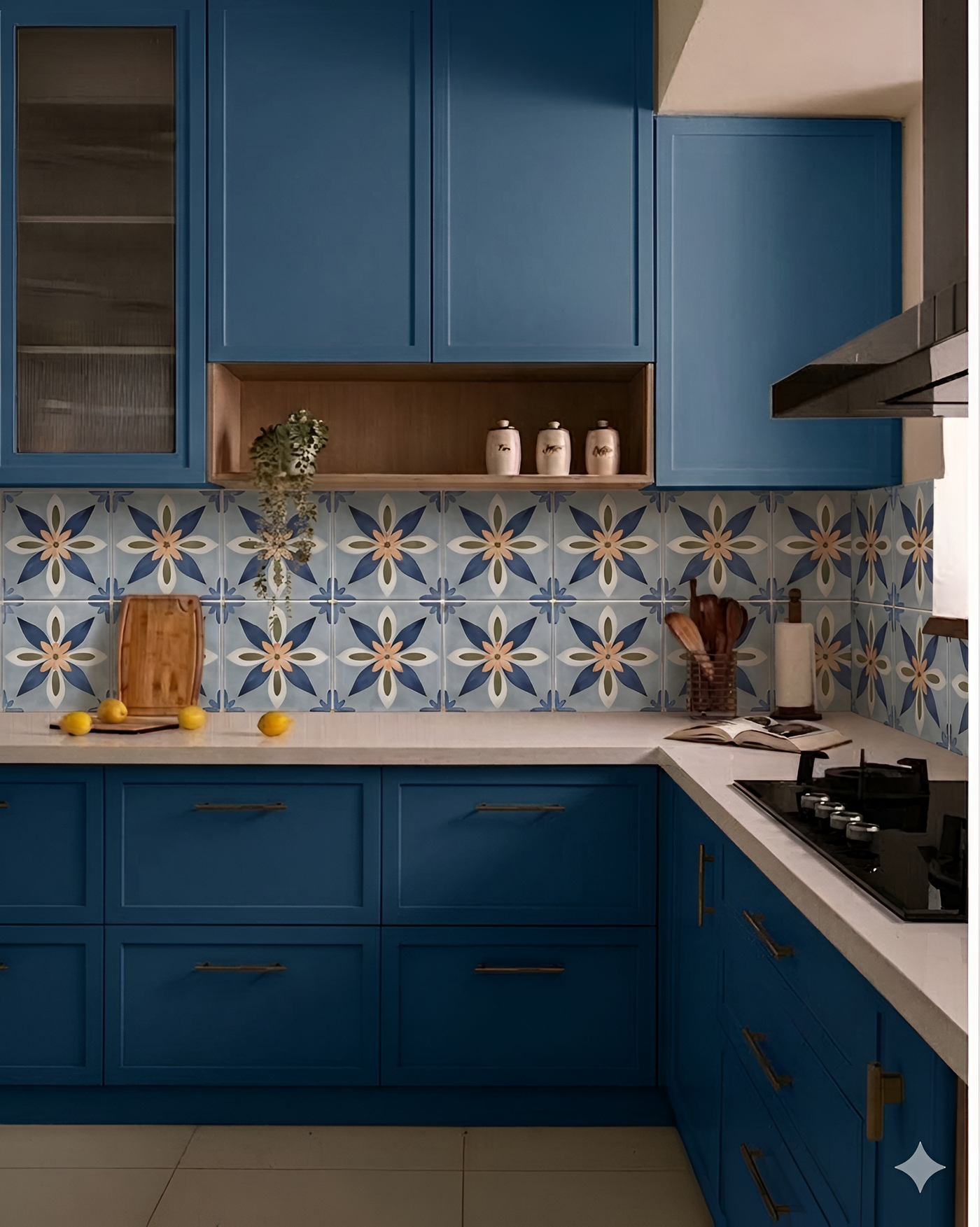 Creative Blue Lucido Bloom Kitchen Inspiration