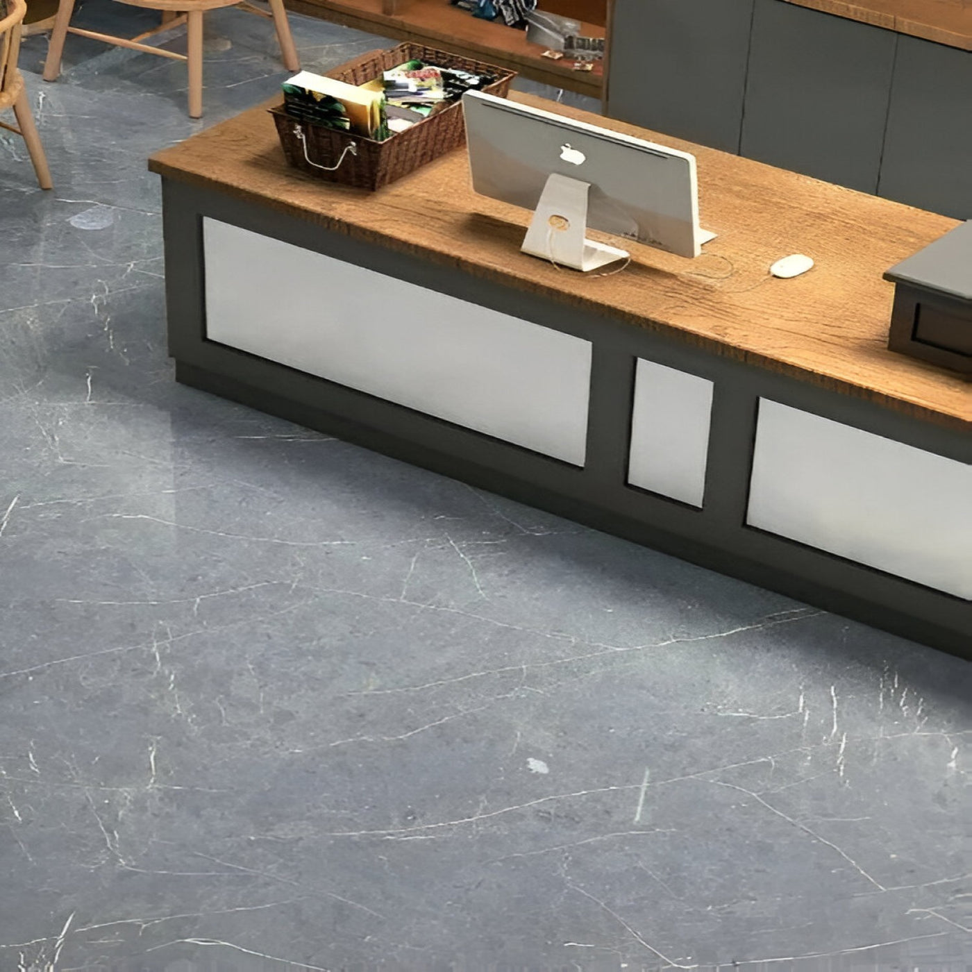 Bold Pietra Grey Marble Office Inspiration
