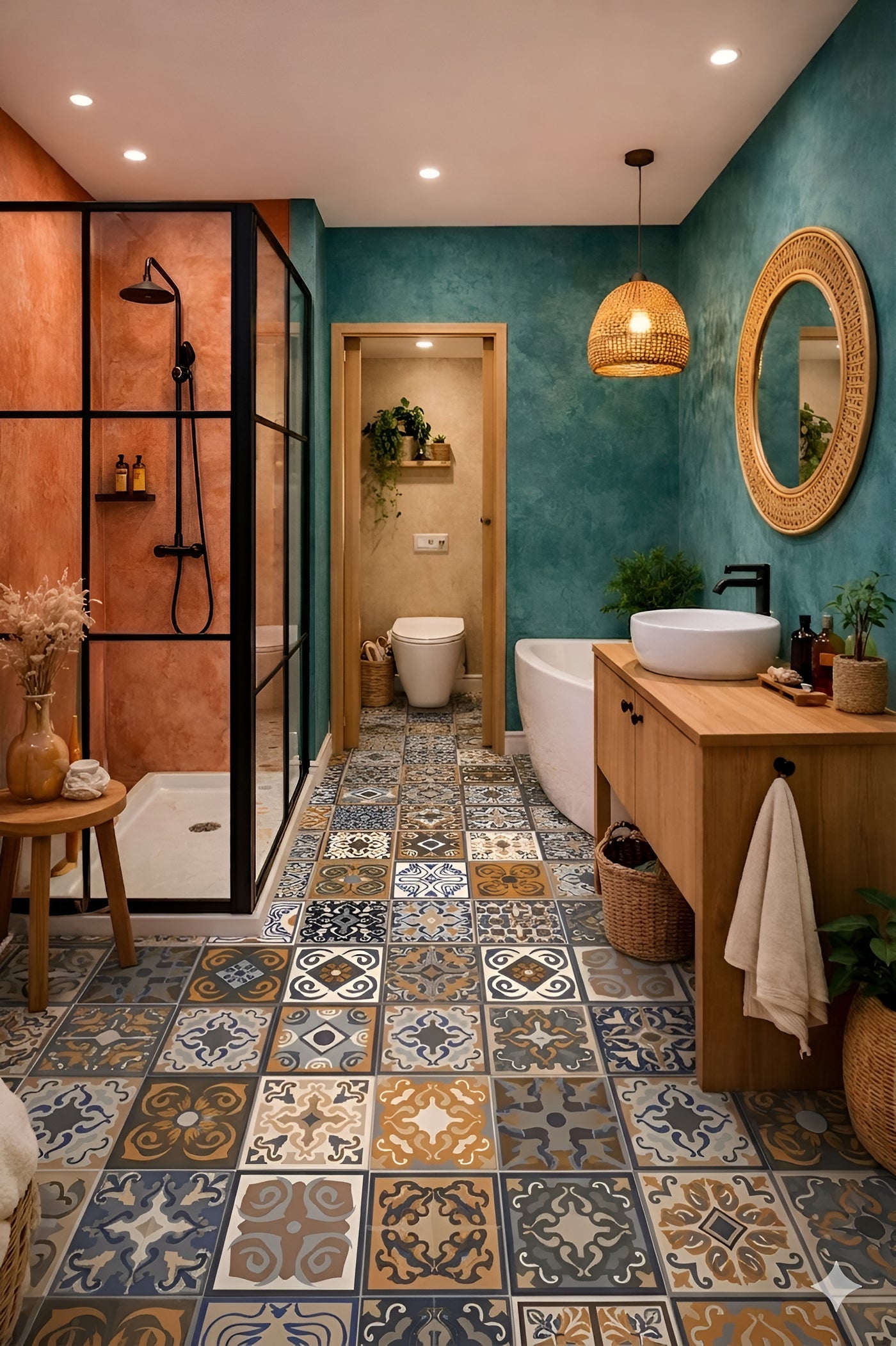 Charming Vintage Decor Porcelain Bathroom Inspiration
