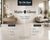 Modern comparison banner showcasing matte vs glossy tiles for Indian homes, featuring a split interior design layout with matte-finish tiles