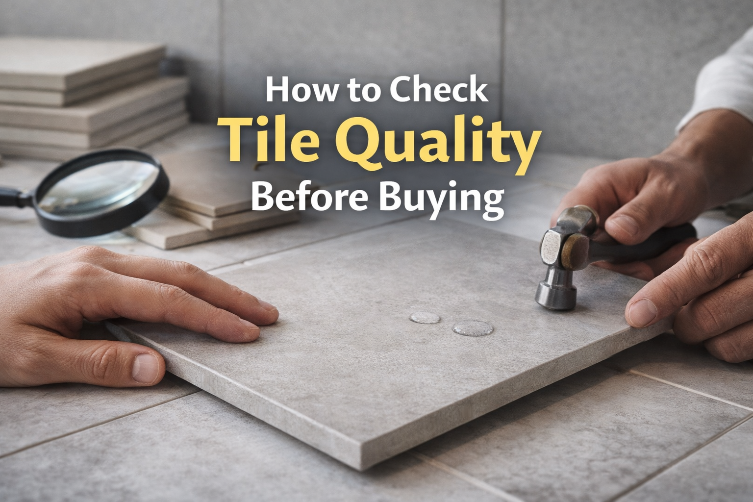 How to Check Tile Quality Before Buying (Complete Guide)