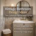 Vintage Bathroom Design Ideas: Tiles, Colours, and Tips for Indian Homes