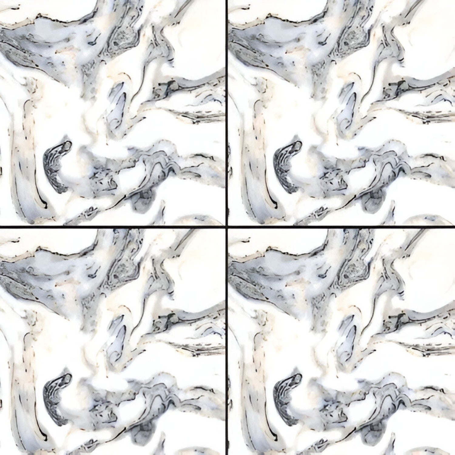 11119 Marble Ceramic Tile 24x24 Inch, featuring classic white marble tones with subtle gray veining, ideal for elegant and durable flooring or wall applications.
