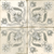 1672 Moroccan Vitrified Tile – 16x16 inch vitrified tile with classic Moroccan patterns in muted blue and beige tones, featuring intricate geometric and floral detailing.