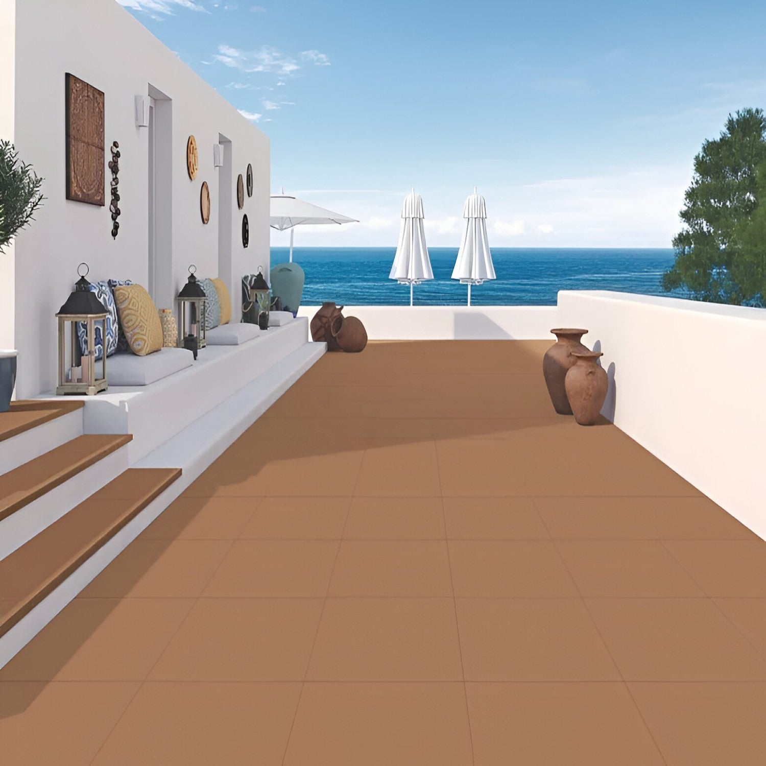 1678 Plain Vitrified Tile 16x16 Inch, featuring a smooth, polished surface in neutral tones, ideal for durable, elegant, and low-maintenance flooring or wall applications.
