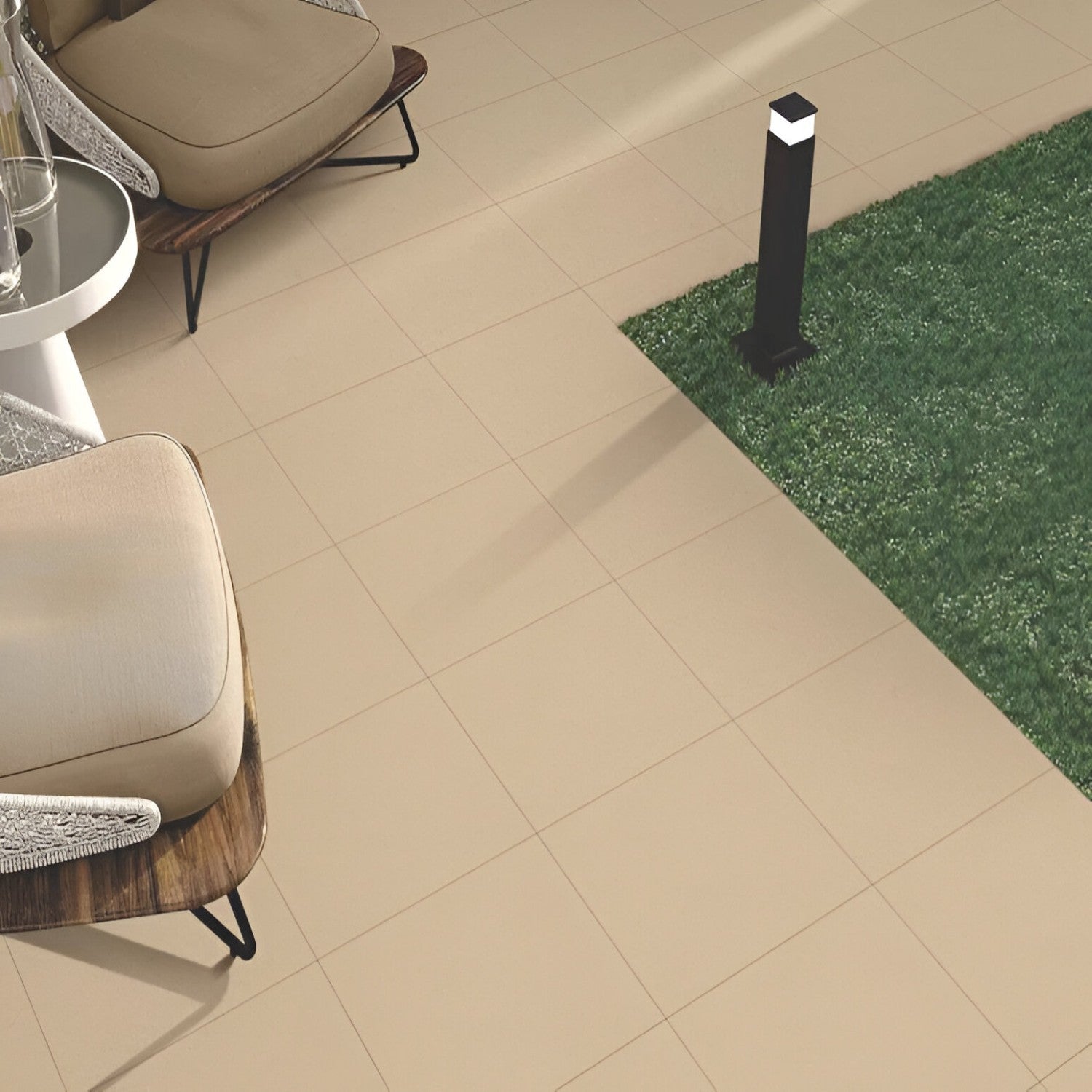 1679 Rustic Vitrified Tile 16x16 Inch, featuring textured earthy tones with a rustic finish, perfect for durable and natural-looking flooring or wall applications.
