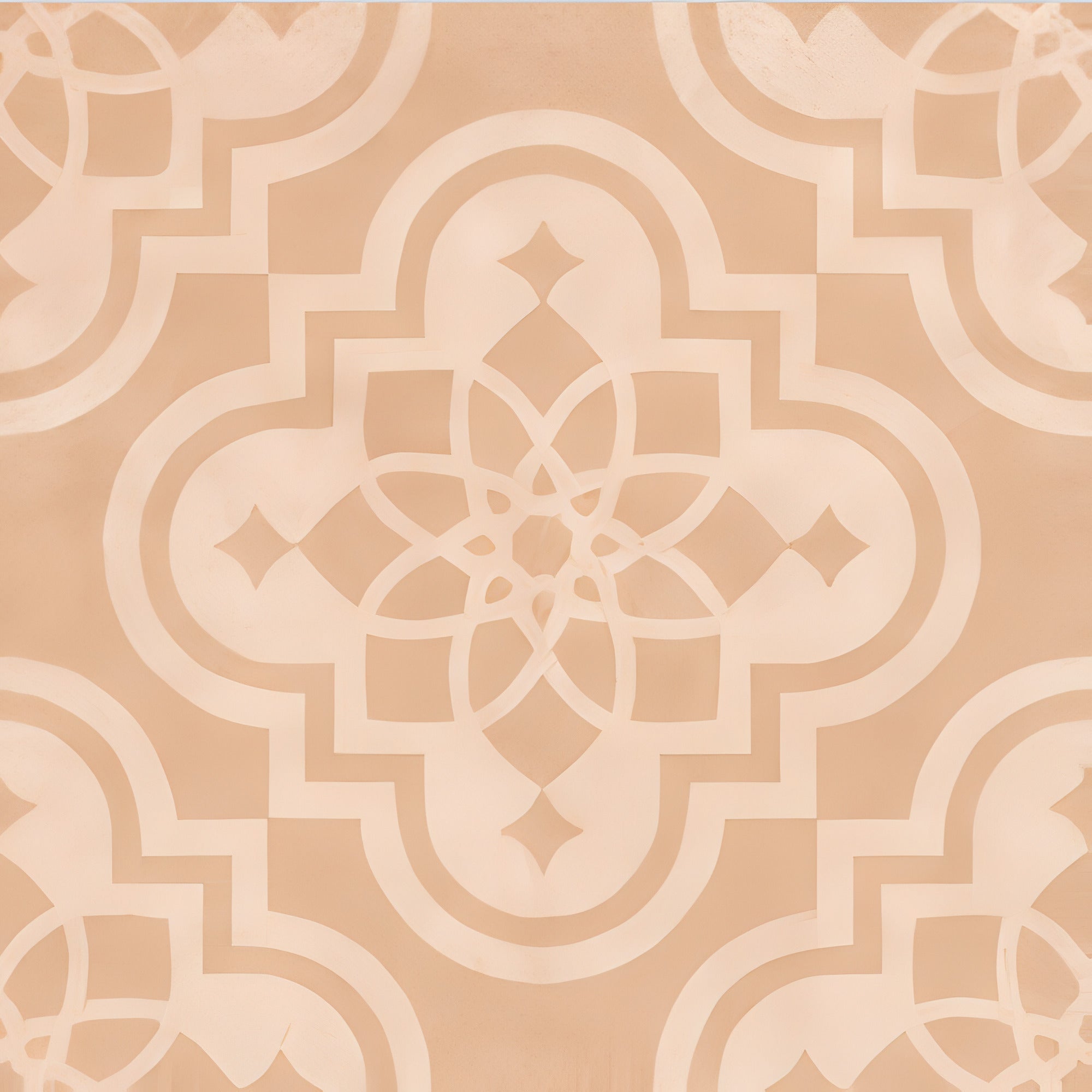 1683 Moroccan vitrified floor tile in 16x16 inch size featuring elegant printed rangoli-inspired patterns with a smooth matt finish, designed to enhance interior flooring with rich Moroccan-style detailing and long-lasting durability.