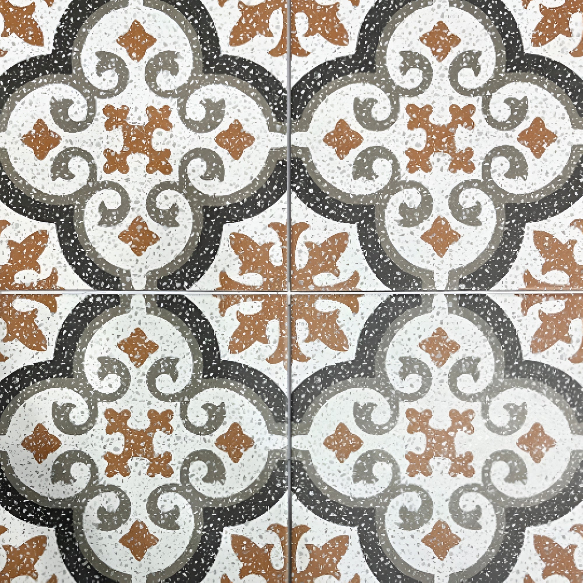 20452 terrazzo vitrified tile 12x12 inch with matt finish, featuring a terrazzo-inspired surface suitable for wall and floor applications in modern residential and commercial interiors