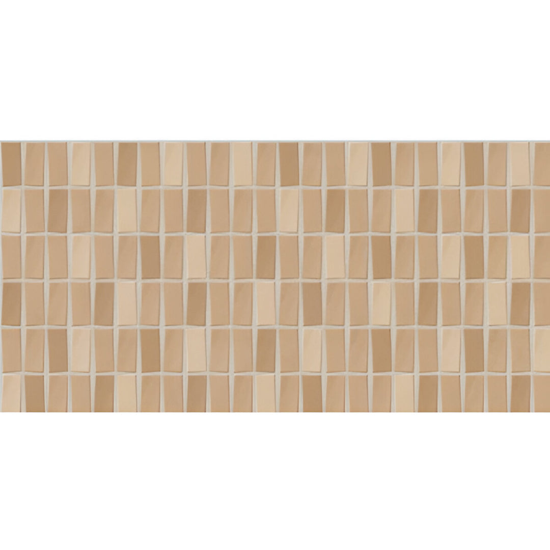 225 MN Cream Ceramic Tile 12x24 inch in a glossy finish, ideal for bathroom and kitchen wall installations.

