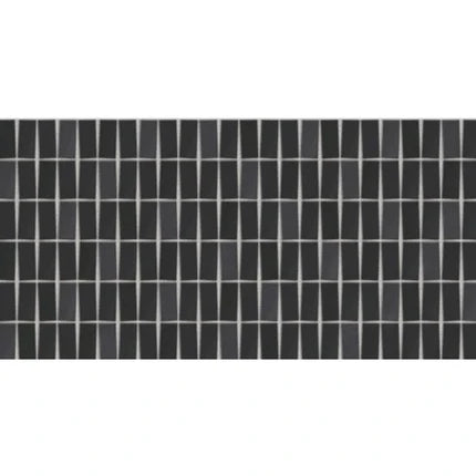 226 MN Black Ceramic Tile 12x24 inch with a glossy finish, ideal for high-contrast wall designs in bathrooms and kitchens.

