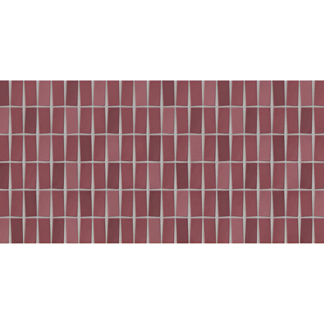 229 MN Red Ceramic Tile 12x24 inch glossy wall tile with rich red color, perfect for bold interior designs.

