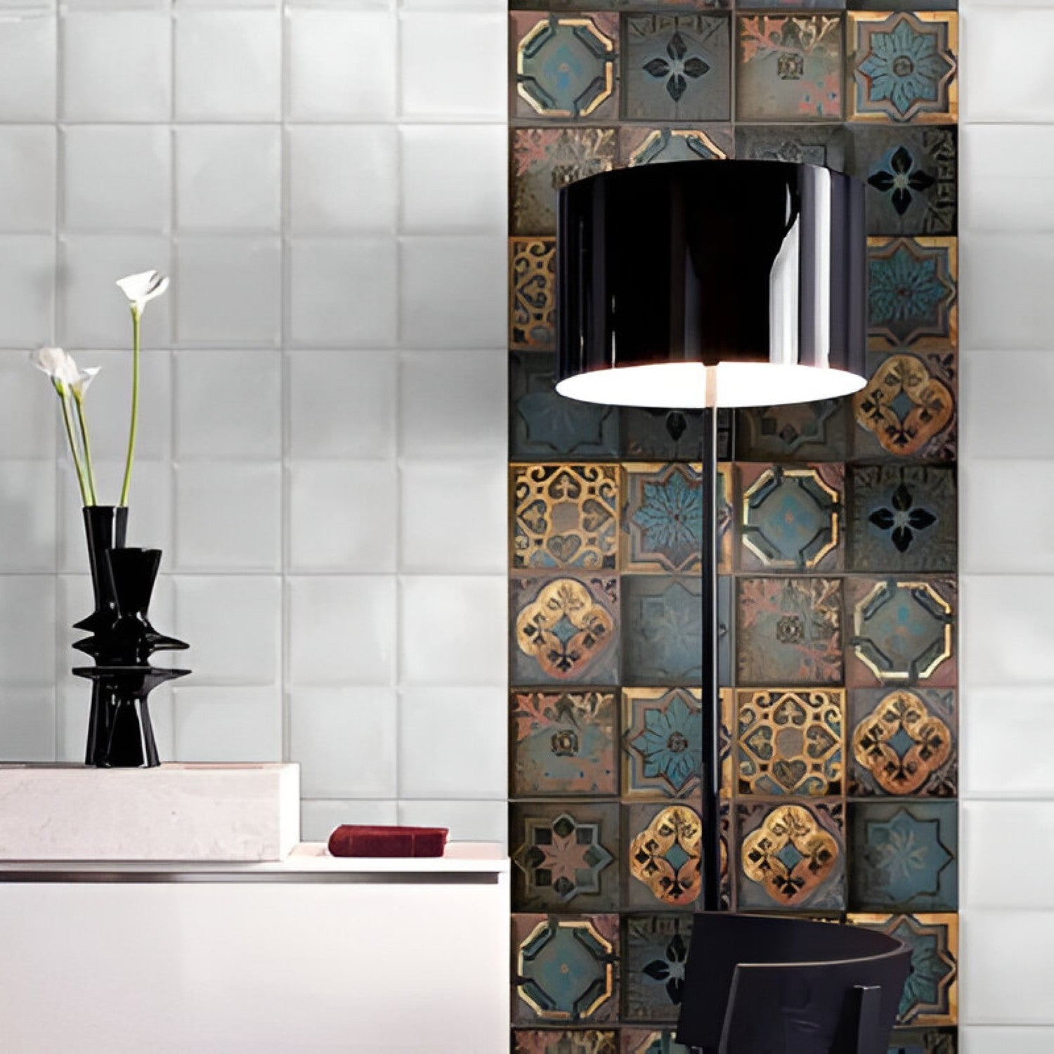 3009 Gloss Ceramic Tile 12x12 Inch, featuring smooth glossy finish with neutral tones, perfect for elegant and durable flooring or wall applications.
