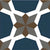 303002 Moroccan Vitrified Tile – 12×12 inch matt vitrified tile featuring a soft cream background with classic Moroccan-rangoli geometric and floral motifs in muted beige, ideal for elegant and timeless wall or floor accents.