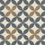 303005 Moroccan Vitrified Tile – 12×12 inch matte vitrified tile in cream and light grey tones, featuring a printed Moroccan-rangoli pattern with geometric star and floral motifs for subtle yet stylish floor and wall accents.
