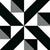 3092 Moroccan Ceramic Tile – 24x24 inch tile featuring black and white Moroccan patterns with symmetrical floral and geometric designs, ideal for striking interior decor.