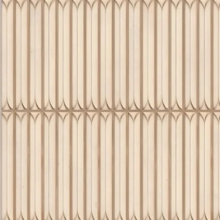 310 MN Tile 12x12 Inch – Beige matte textured wall tile with vertical ribbed design.

