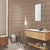 312 MN Tile 12x12 Inch – Coffee brown matte wall tile with ribbed vertical texture for warm, earthy interiors.

