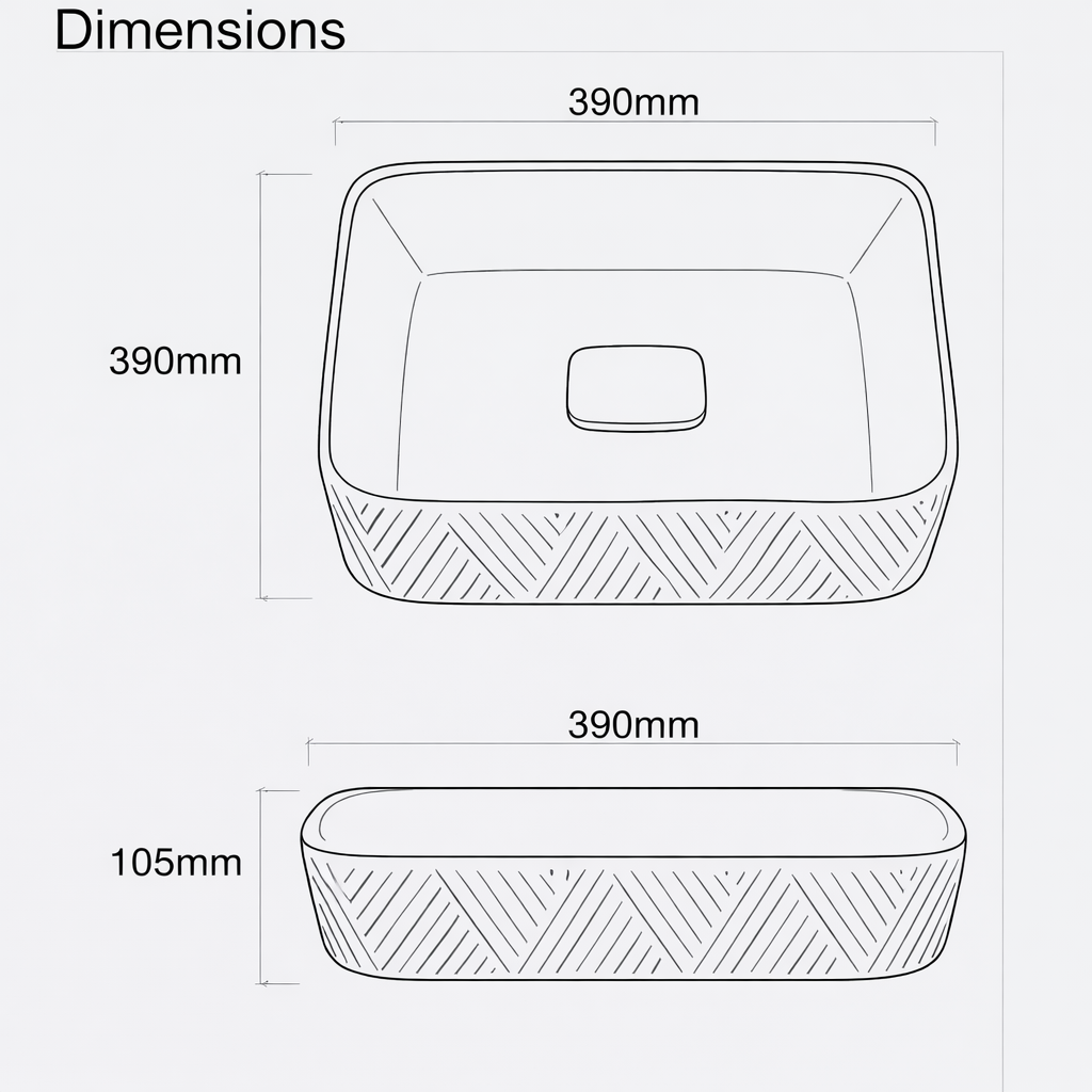 390mmx105mm