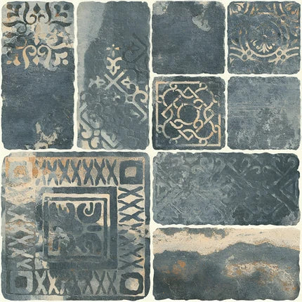 4154-MJD Rustic Vitrified Tile 16 x 16 Inch showing a matt-finish earthy floor design with natural rustic patterns, ideal for enhancing the warmth and elegance of residential and commercial interiors.