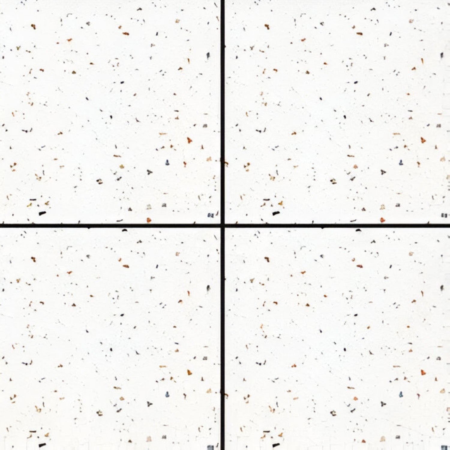 45004 Terrazzo Ceramic Tile 24x24 Inch, featuring a terrazzo-style design with multicolored stone chips on a neutral base, perfect for modern and durable flooring or wall applications.
