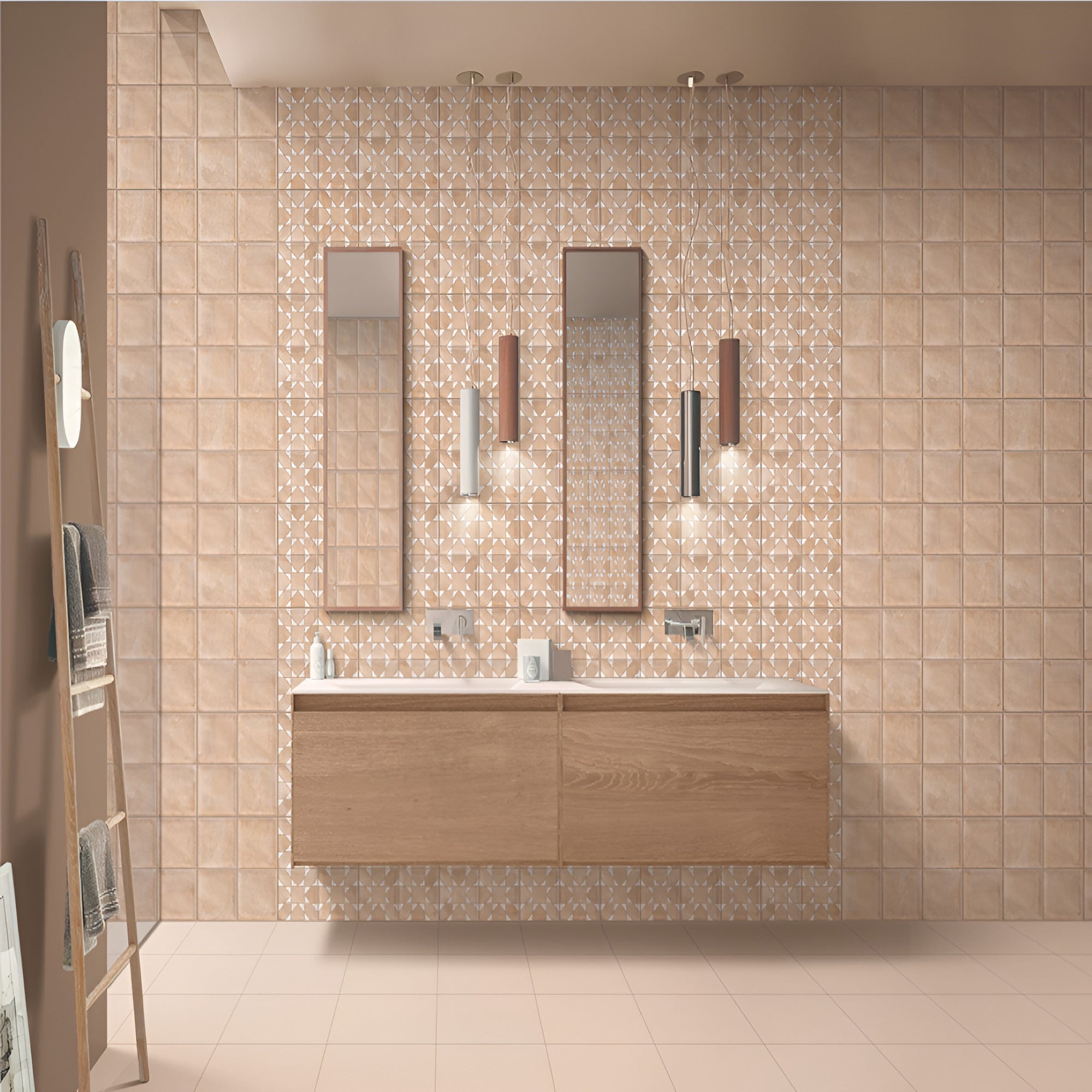 501-L ceramic wall tile in 12 inch by 12 inch size featuring a glossy finish and deep punched solid color surface, designed for modern interior walls with enhanced depth, shine, and elegant visual texture.