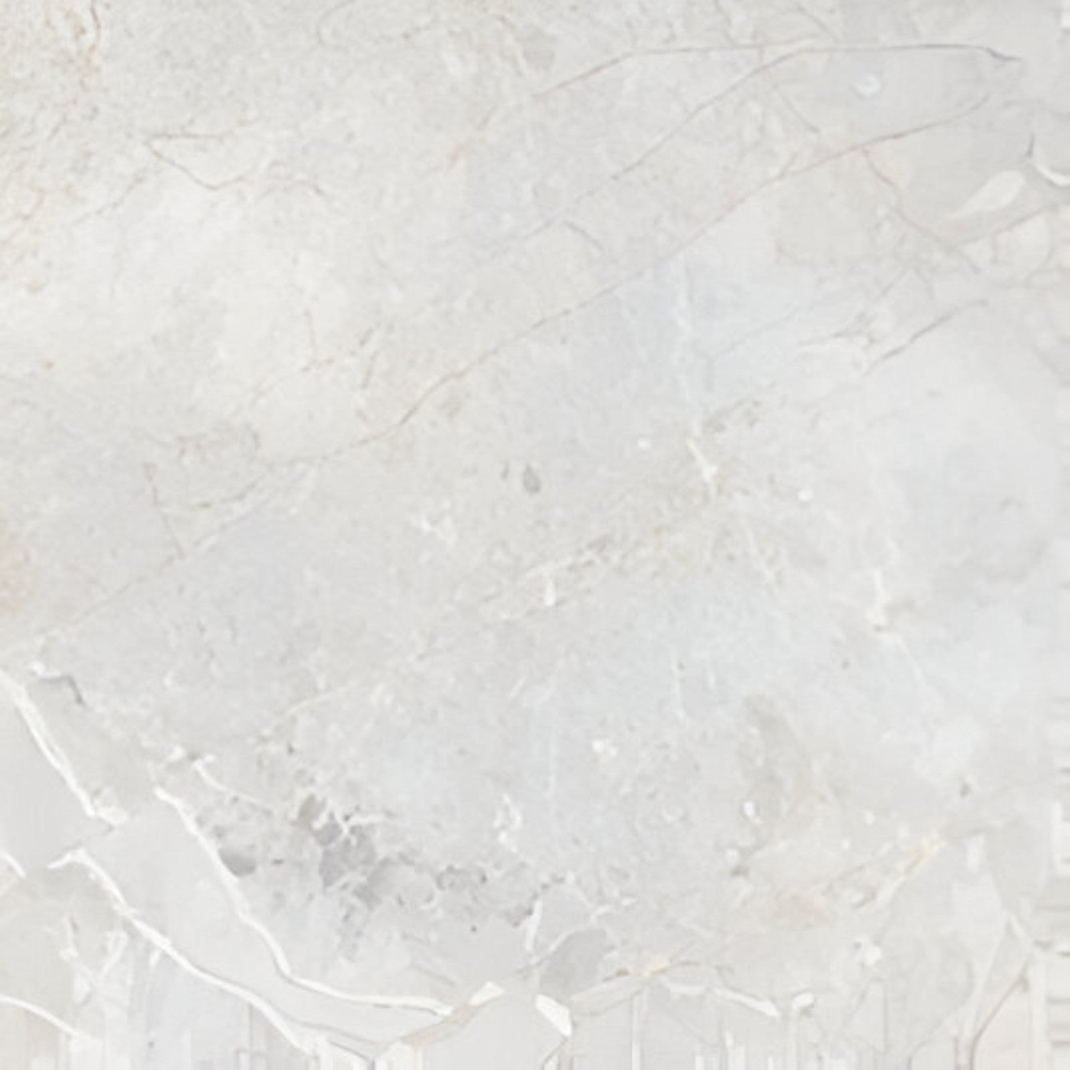 50144 Marble Ceramic Tile 24x24 Inch, featuring refined white marble patterns with delicate gray veining, ideal for stylish and durable flooring or wall applications.
