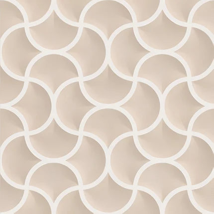 507-MN ceramic wall tile in 12 inch by 12 inch size featuring deep punched and embossed surface with refined highlighter detailing, installed on an interior wall to create a rich, decorative, and elegant visual effect suitable for modern living spaces, bathrooms, and feature walls.