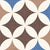 Top view of 535 Decor Moroccan Vitrified Tile 12x12 inch featuring bold geometric and floral patterns in earthy tones, arranged in a symmetrical grid for a vibrant and decorative look.