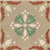 6001 Decor Vitrified Tile 20x20 Inch – A soft beige tile with a delicate floral motif in muted tones, offering an elegant and vintage-inspired aesthetic.