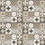 60030 Moroccan Tile – 24x24 inch ceramic tile featuring traditional Moroccan geometric and floral patterns in neutral beige and gray tones with a vintage finish.