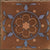 6004 Decor Vitrified Tile 20x20 Inch – Elegant vitrified tile featuring a circular floral pattern in earthy tones, perfect for adding a traditional touch to floors or walls.