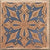 6004 Decor Vitrified Tile 20x20 Inch – Elegant vitrified tile featuring a circular floral pattern in earthy tones, perfect for adding a traditional touch to floors or walls.