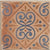 6004 Decor Vitrified Tile 20x20 Inch – Elegant vitrified tile featuring a circular floral pattern in earthy tones, perfect for adding a traditional touch to floors or walls.