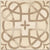 6005 Decor Vitrified Tile 20x20 Inch – Artistic decorative tile with intricate vintage-inspired motifs and warm-toned detailing, ideal for classic and heritage-themed spaces.