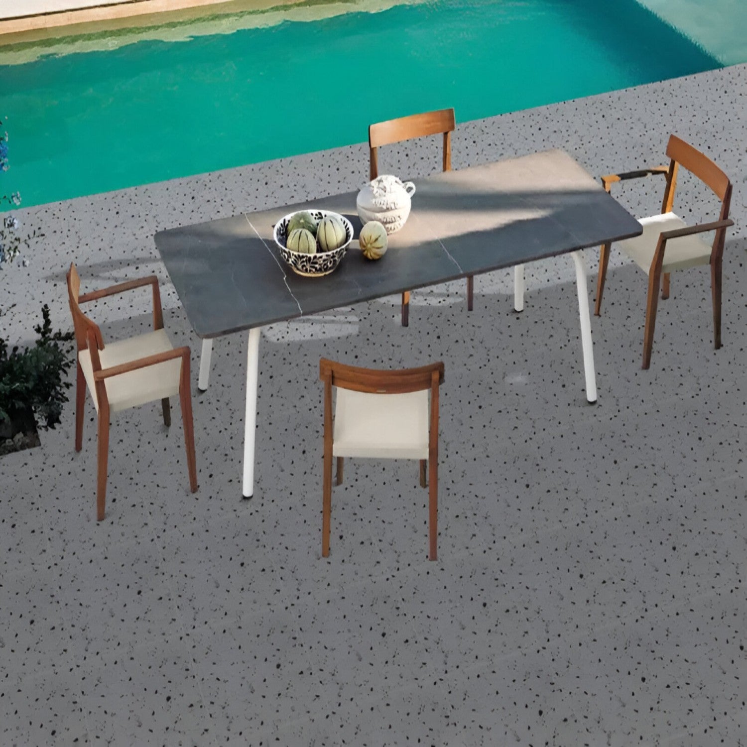 6262 Terrazzo Vitrified Tile 16 Inch x 16 Inch featuring a smooth terrazzo finish with multicolor speckles suitable for modern wall and floor applications in living rooms kitchens and commercial spaces
