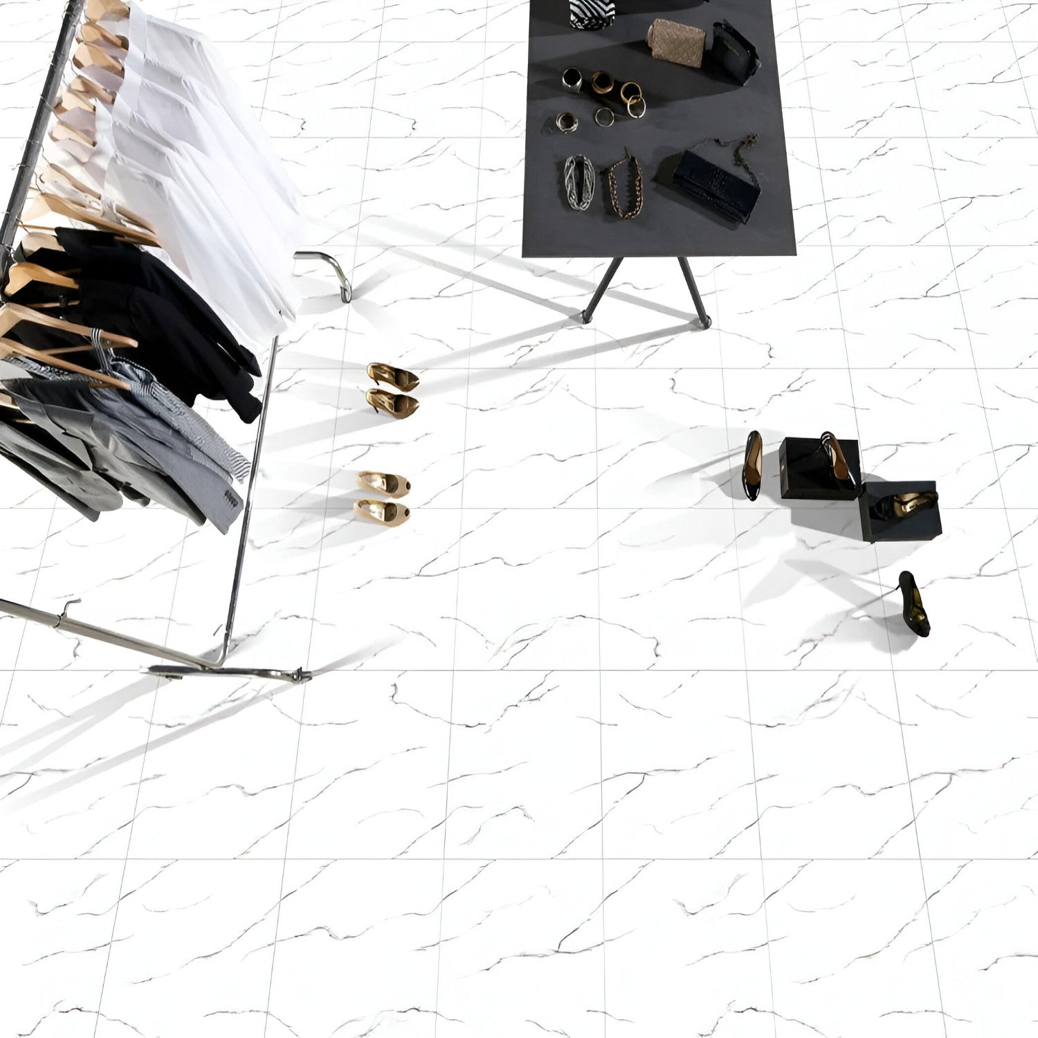 6453 Rustic Vitrified Tile 16 Inch x 16 Inch featuring a textured rustic finish in warm earthy tones suitable for modern wall and floor applications in living rooms kitchens and commercial spaces
