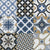 8062 Moroccan Vitrified Tile in 16×16 inch size, featuring intricate printed Moroccan and rangoli-inspired geometric patterns arranged in a symmetrical layout, showing a matt surface texture suitable for residential and commercial interior flooring applications.