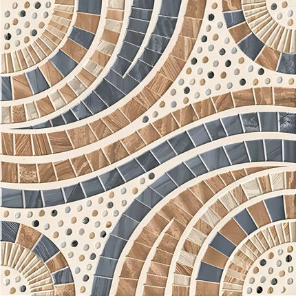 8279 Moroccan vitrified floor tile in 16x16 inch size featuring printed Moroccan and Rangoli inspired geometric pattern, matt surface texture with detailed symmetrical motifs, suitable for residential and commercial interior flooring applications.