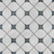 9760 Moroccan Vitrified Tile – 16x16 inch vitrified tile featuring intricate Moroccan patterns in classic black and white tones with detailed geometric and floral designs.
