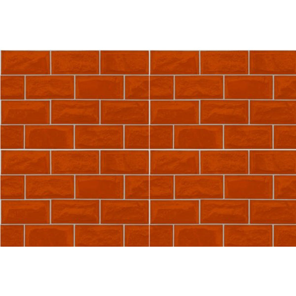 Almond -808 Matt Vitrified Tile 12x18 Inch – Terracotta brick-style wall tile for rustic interiors
