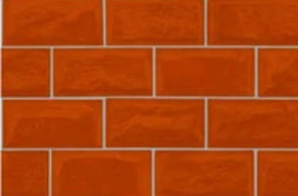 Almond -808 Matt Vitrified Tile 12x18 Inch – Terracotta brick-style wall tile for rustic interiors
