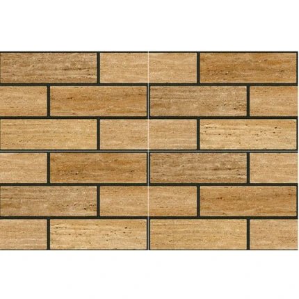 Ample 201 Matt Vitrified Tile 12x18 Inch – Neutral stone-texture tile for modern walls

