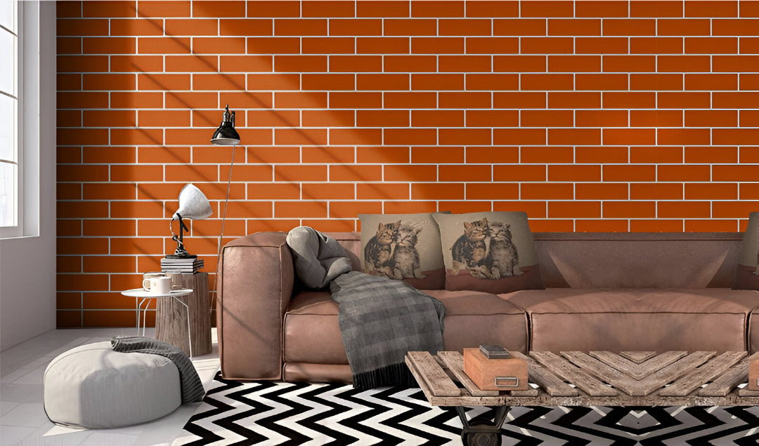 Ample 204 Matt Vitrified Tile 12x18 Inch – Subtle beige stone-texture wall tile

