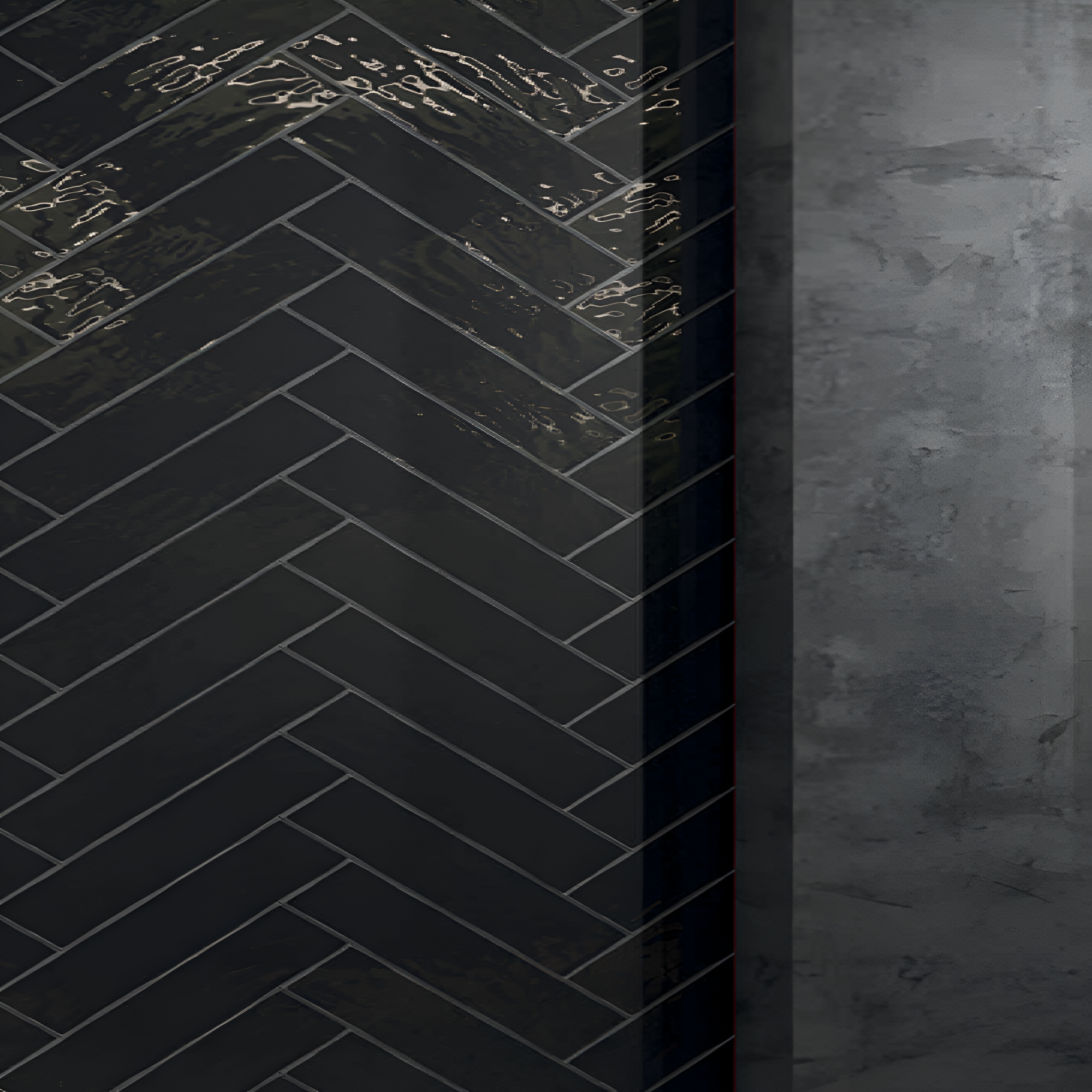 Anchor Grey Handicraft Subway Tile 3x12 – glossy ceramic grey subway tile with handcrafted finish, ideal for kitchen backsplash, bathroom walls, and modern interior designs, shown in a polished surface with subtle grey tone