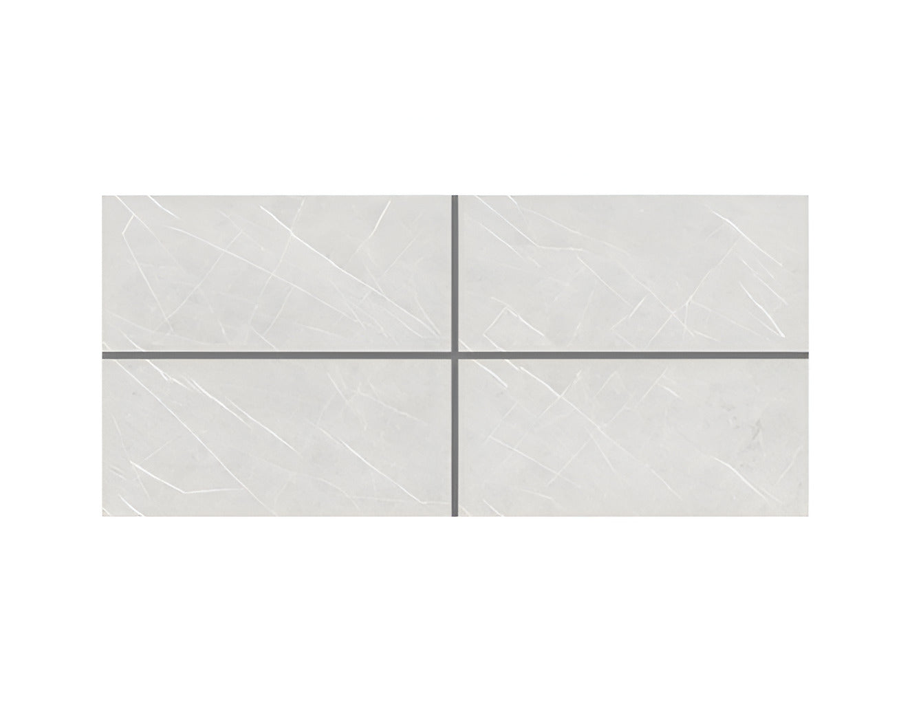 Arina Bianco vitrified tile in 24 x 48 inch size showcasing detailed marble-inspired surface patterns, glossy reflective finish, large rectangular format, smooth texture, and elegant natural stone style suitable for modern floor and wall interior spaces.