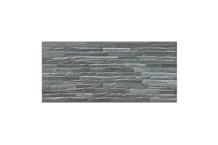 Arise Stone Slate Vitrified Tile 12x24 inch with a matt finish, featuring a natural slate-like texture in grey tones, durable and scratch-resistant surface, ideal for contemporary floors and walls.
