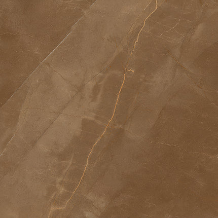 Armani Brown Marble Ceramic Tile in 24 x 24 inch size featuring a marble-inspired surface pattern with a matt finish, designed for modern floor applications in residential and commercial interiors, offering durability, low maintenance, and a seamless large-format tile appearance.